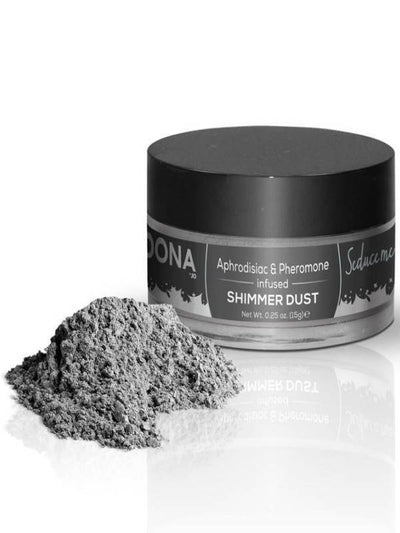 silver shimmer dust by dona product and packaging 